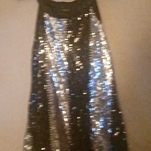 Night club sequen no sleeve mini dress